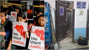 PTI/@amitmalviya : Doctors' strike in Kolkata; renovation inside the hospital |